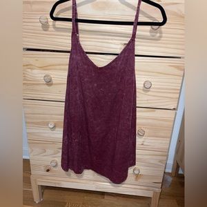 Torrid Maroon Burnout Swing Tank Top